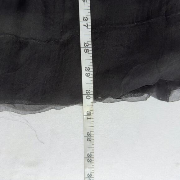 Gretchen Scott Dazzle Me Black Sheer Lined Tunic Blouse NWT Southern - Picture 6 of 7